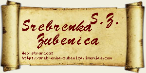 Srebrenka Zubenica vizit kartica